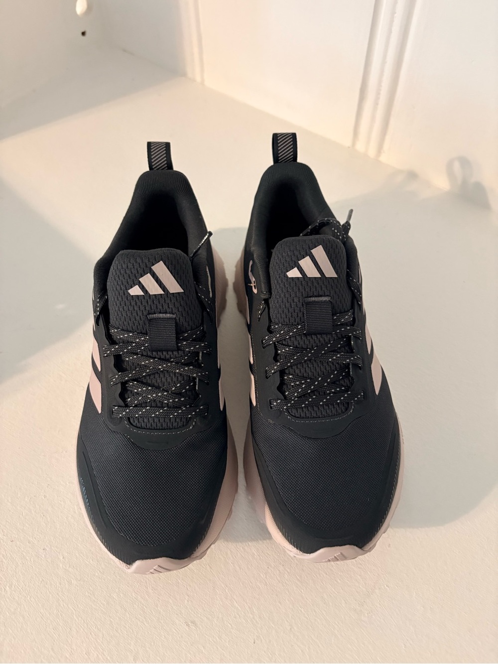 adidas Black & Pale Purple Sport Sneakers